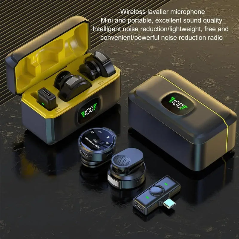 Xiaomi J6 Microfone De Lapela duplo Sem Fio iphone ios/android tipo-c